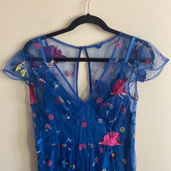 Tracy Reese X Anthro • embroidered Topaz dress - Picture 2 of 6